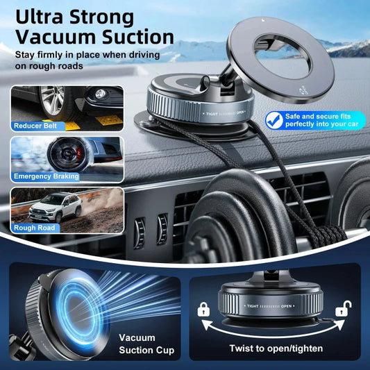 Vacuum Magnetic Phone Holder