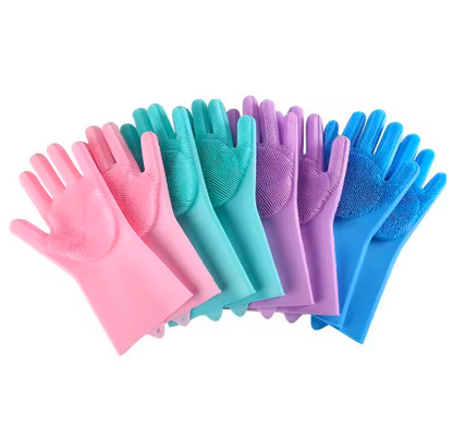 Pet Bath Scrubber Gloves