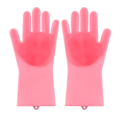 Pet Bath Scrubber Gloves