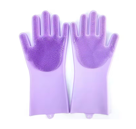 Pet Bath Scrubber Gloves