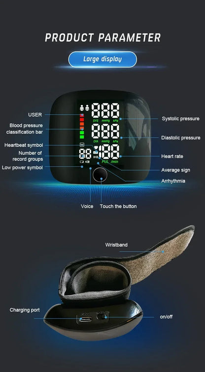 Blood Pressure Wrist Monitor