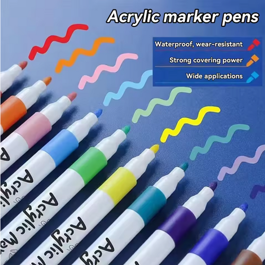 12/24/36/48/60/80 pcs Children Acrylic Marker Set