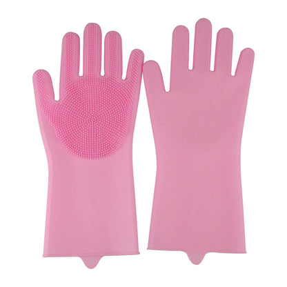 Pet Bath Scrubber Gloves