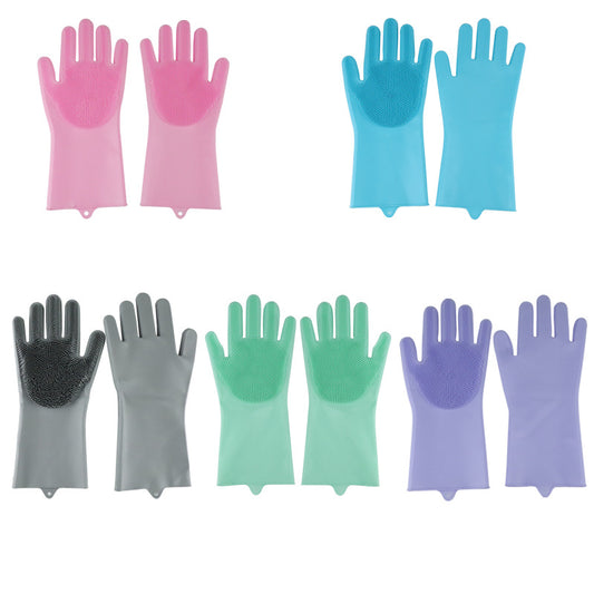Pet Bath Scrubber Gloves