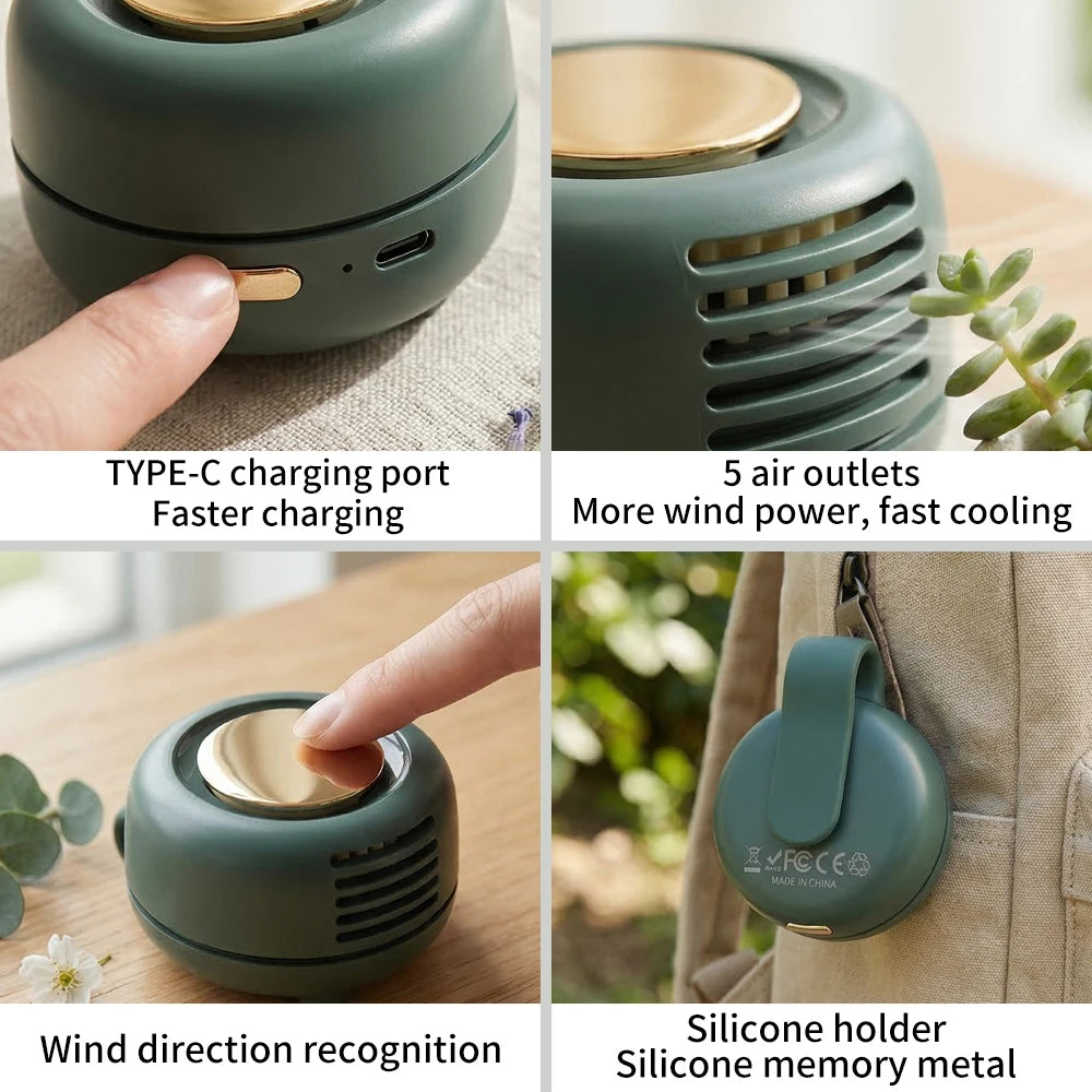 Mini Bladeless Clip Fan