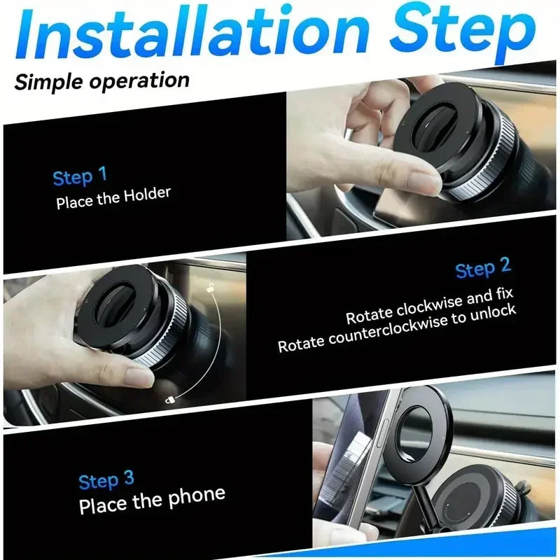Vacuum Magnetic Phone Holder