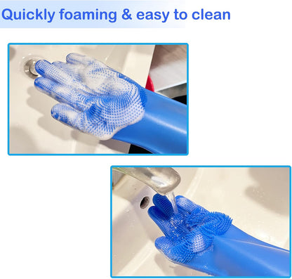 Pet Bath Scrubber Gloves