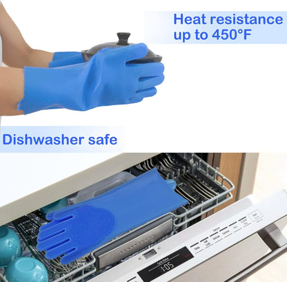 Pet Bath Scrubber Gloves
