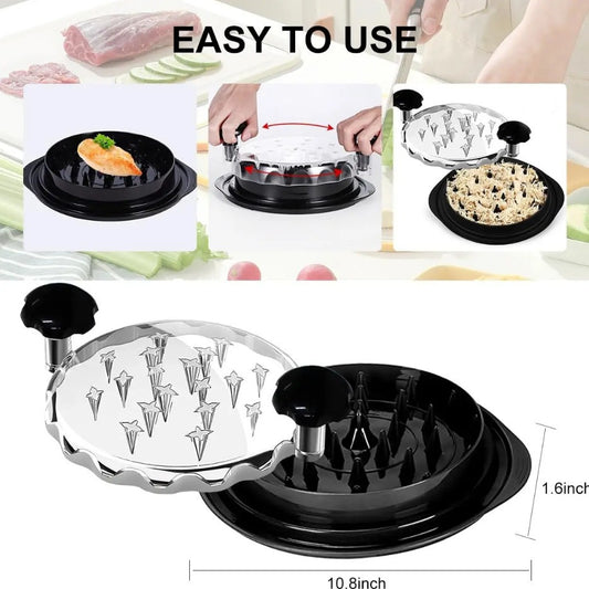 Multifunctional kitchen Chicken Shredder Tool with various uses, including food preparation and measurement.