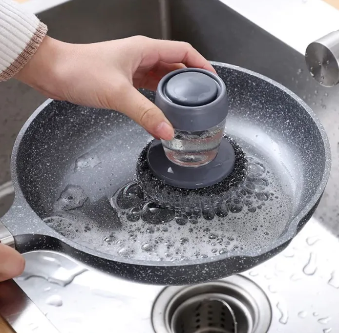 Soap Dispenser Steel Brush