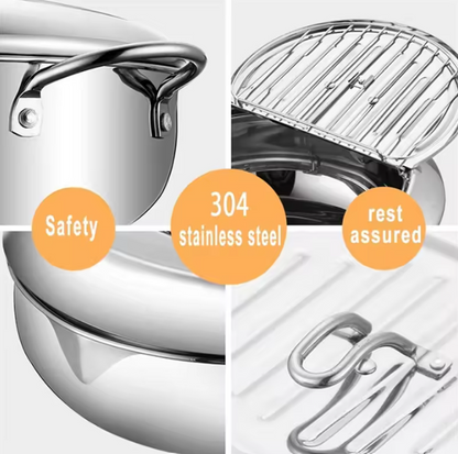 Stainless Steel Deep Fryer Pot