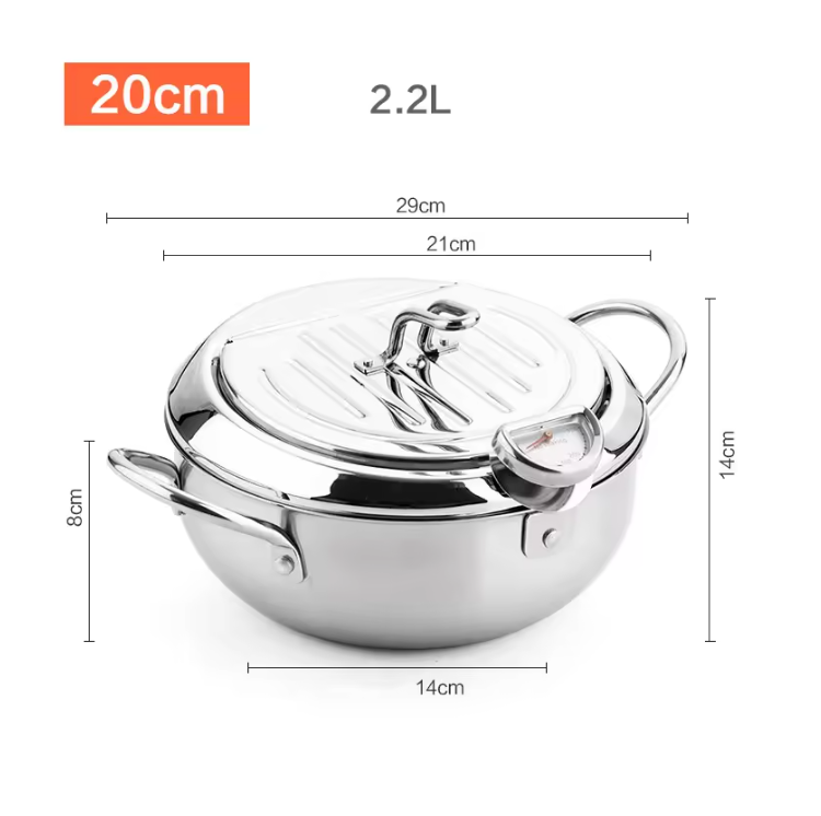 Stainless Steel Deep Fryer Pot