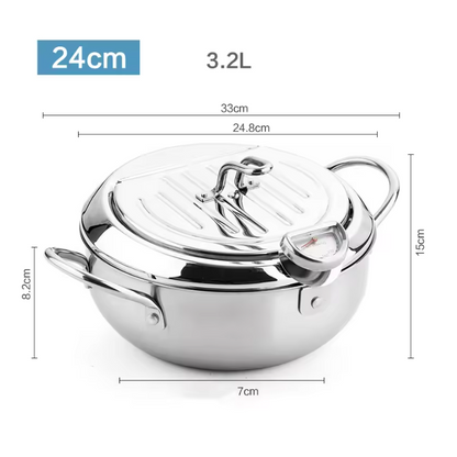 Stainless Steel Deep Fryer Pot